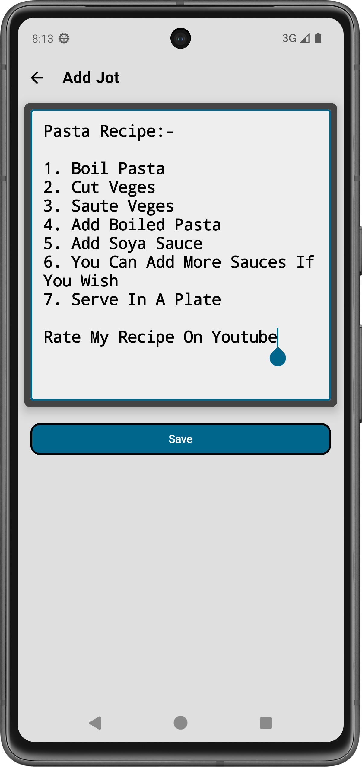 Add screen